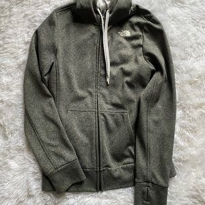 North face hooded zip up